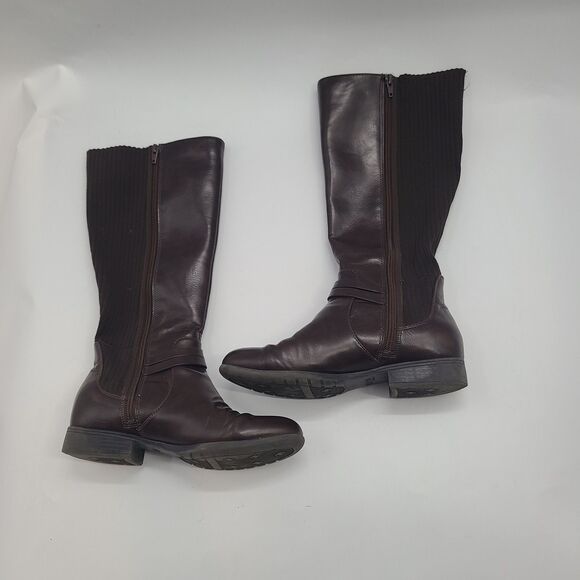 Life Stride Womens X Anita Dark Chocolate Wide Calf Tall Riding Boots Size 8W - Picture 2 of 16